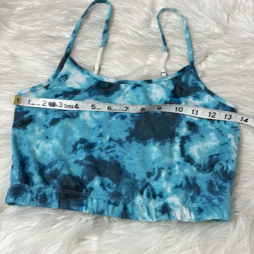 NWT Room Service Multi Blue Tie Dye Pajama Top Size XS